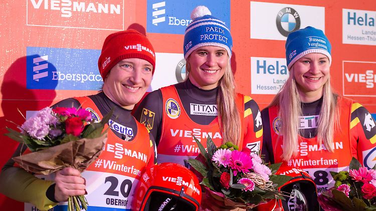 Sie sind dann mal weg: Tatjana Hüfner beendete ihre Karriere, Natalie Geisenberger und Dajana Eitberger machen eine Babypause. 