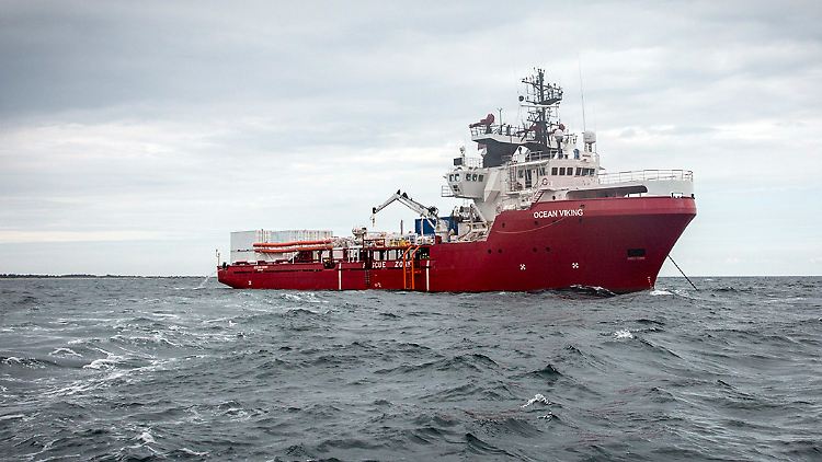 Die "Ocean Viking" hatte die Migranten vor der Küste Libyens gerettet.