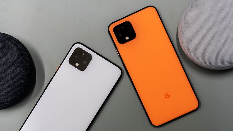 Nur das Pixel 4 gibt es in Orange, das größere XL kommt in Schwarz oder Weiß.