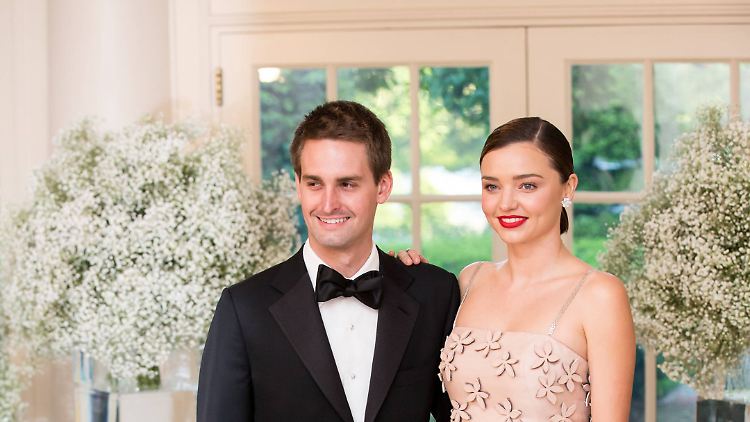 Zum zweiten Mal Eltern: Miranda Kerr und Evan Spiegel.
