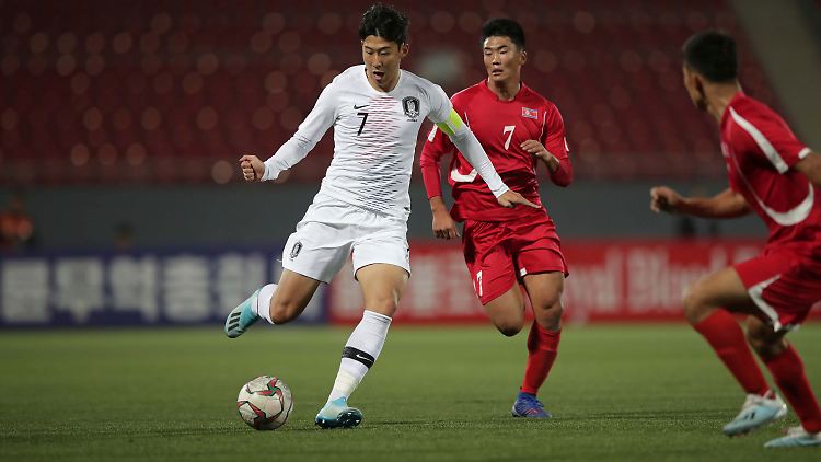 Das Duell in Pjöngjang behagte Heung-Min Son und seinen Südkoreanern nicht.
