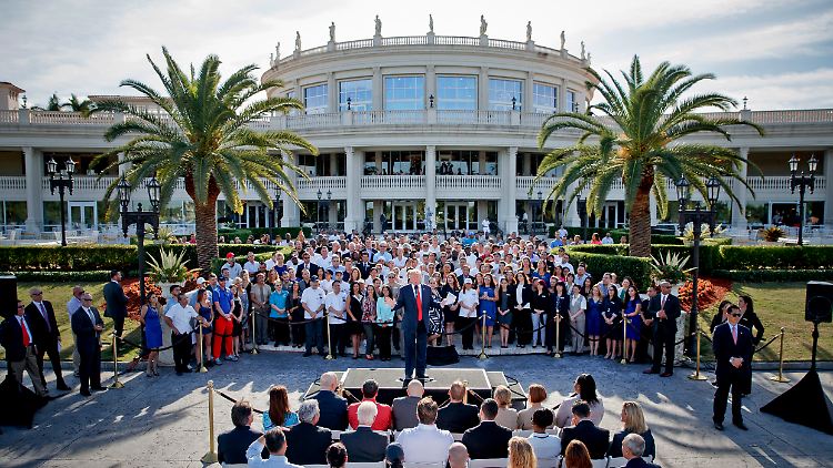 Bereits 2016 richtete Donald Trump Wahlkampfveranstaltungen in dem Golfressort aus. 