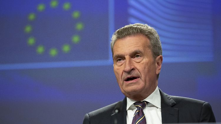Günther Oettinger sieht "keinen dritten Weg" falls das ausgehandelte Abkommen abgelehnt werden sollte.