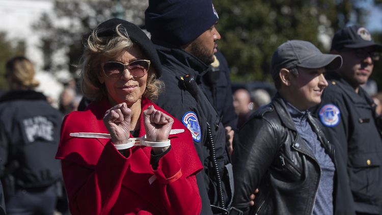 Jane Fonda, 81 Jahre alt, Klima-Aktivistin