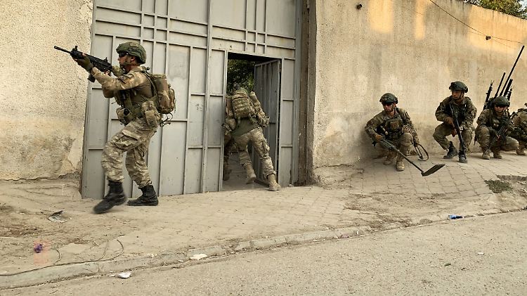 Türkische Soldaten in Nordsyrien.