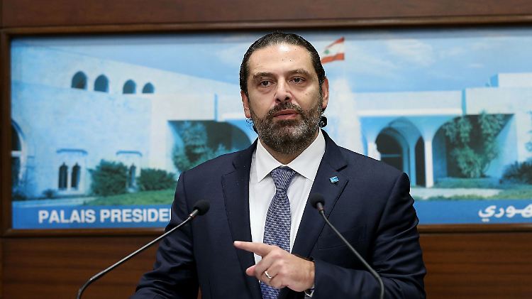 Kündigt überfällige Reformen an: Libanons Premier Hariri bei seiner Fernsehansprache. 