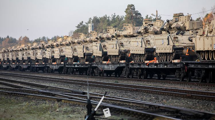 US-Panzer etwa 30 Kilometer nordöstlich von der litauischen Hauptstadt Vilnius.