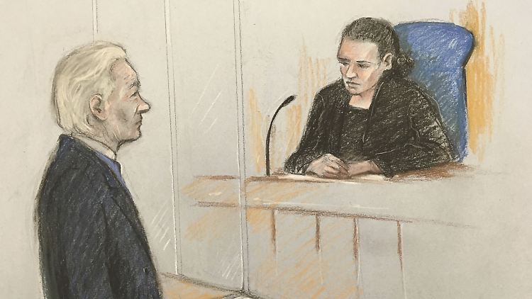 Vor Gericht sah Assange zwar gepflegt aus - wirkte aber wohl wirr.