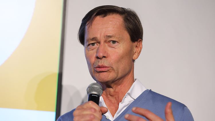 Ex-Manager Thomas Middelhoff bei der Frankfurter Buchmesse, wo er ein Buch präsentierte.