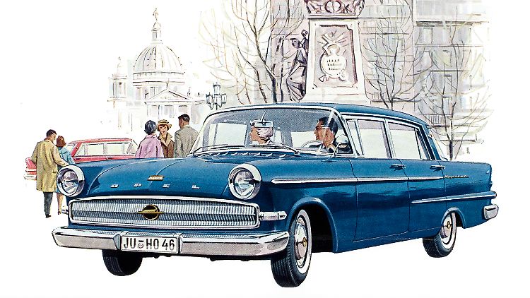 Der Opel Kapitän P 2,6 war der letzte große Angriff von Opel auf die deutschen Premiummarken.