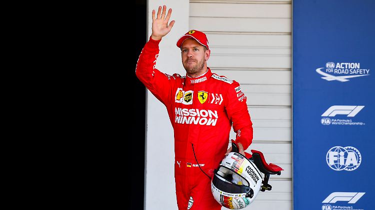 "Natürlich bin ich nicht zufrieden, wenn ich langsamer bin": Sebastian Vettel.