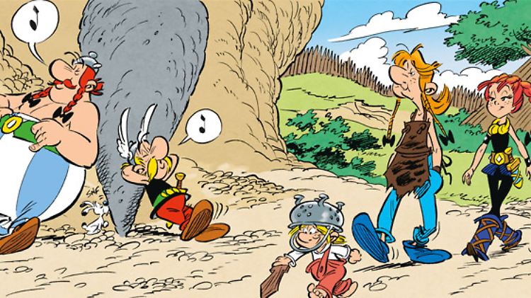 Unauffällige Beobachtung: Asterix, Obelix und die Teenager-Clique.
