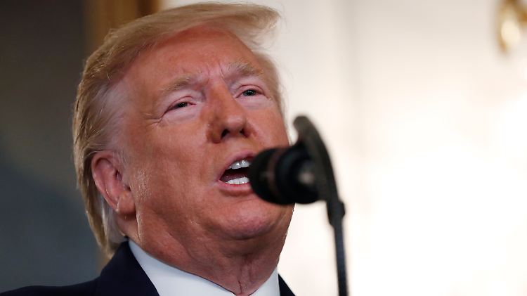 Sieht seine Syrien-Politik als "großen Erfolg": Trump bei seiner Erklärung im Weißen Haus.