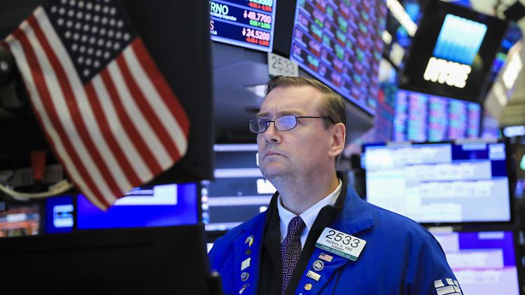 Ein Händler an der Wall Street.