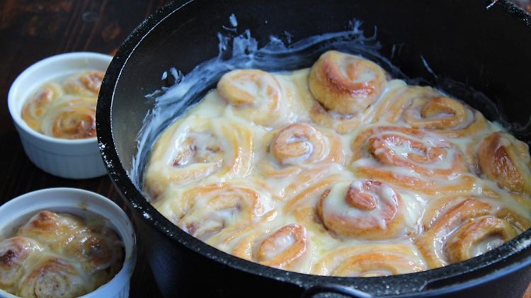 Ob Cinnamon Rolls oder Zimtschnecken: pures Hüftgold.