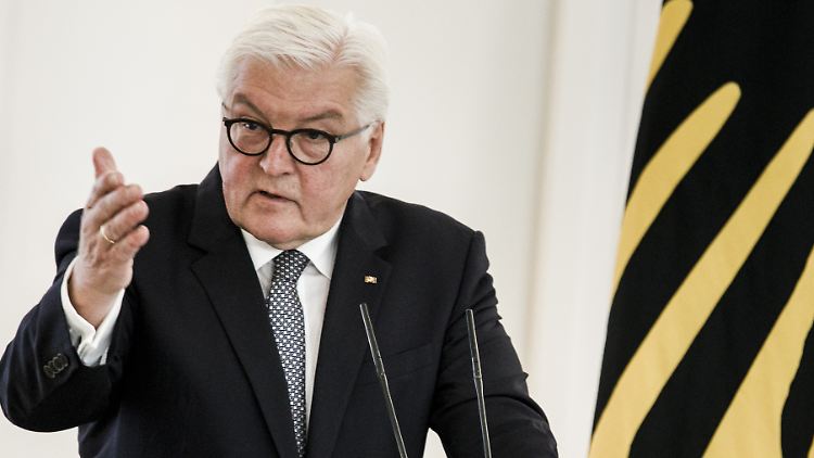 Steinmeier verurteilt die Proteste als "aggressive Gesprächsverhinderung".