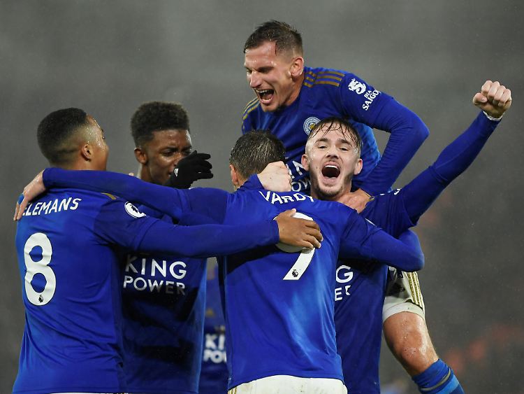 Neun mal jubeln in einem Spiel: Für Leicester City dürfte der Abend ganz okay gewesen sein.