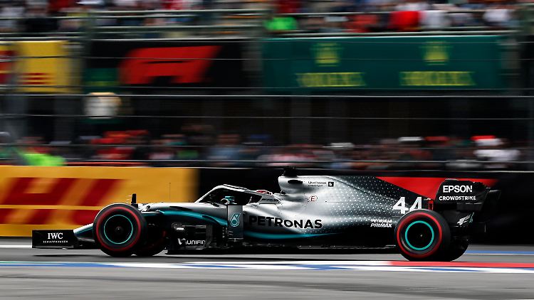 In Mexiko zum Titel? Lewis Hamilton im Mercedes.