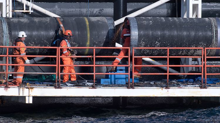 Ein großer Teil der 1200 Kilometer langen Ostsee-Pipeline wurde bereits verlegt.
