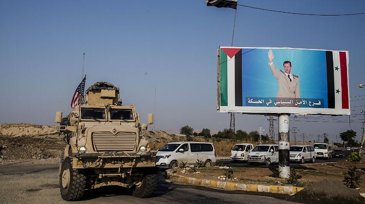 Ein Konvoi des US-Militärs vor wenigen Tagen im syrischen Quamishli.