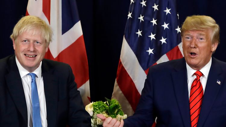 Trump findet, sein Kollege Johnson sei "ein fantastischer Mann".