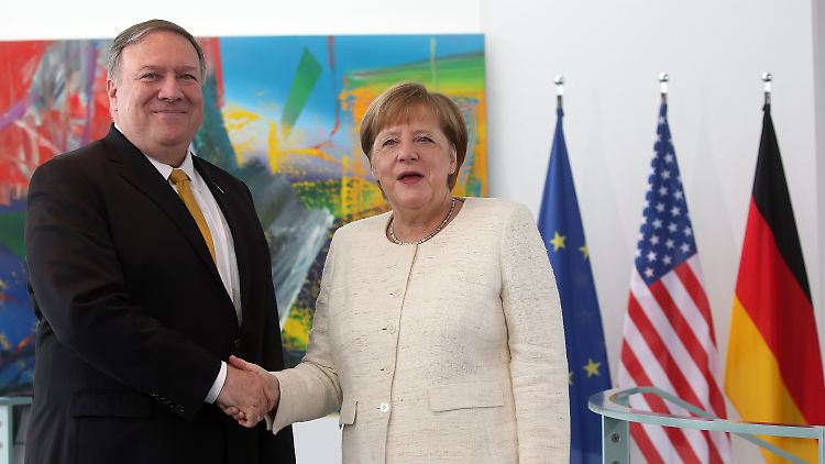 Ende Mai empfing Kanzlerin Merkel den amerikanischen Außenminister in Berlin.