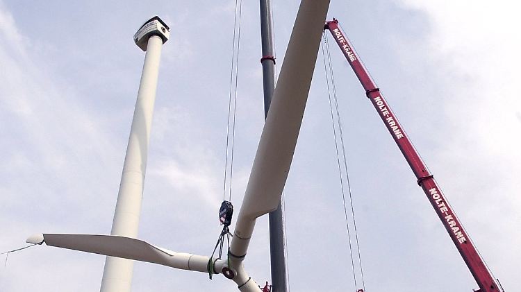 Wohin mit den Rotorblättern? Das Umweltbundesamt vermutet Recyclingengpässe. 