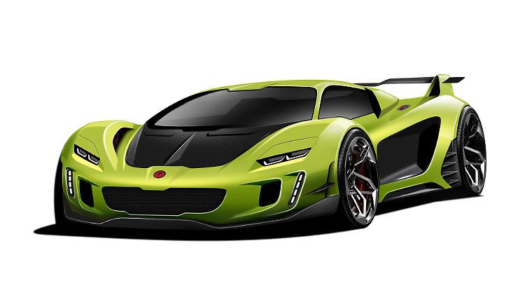 So stellen sich die Spezialisten bei Gemballa ein Hypercar aus Eigenproduktion vor.