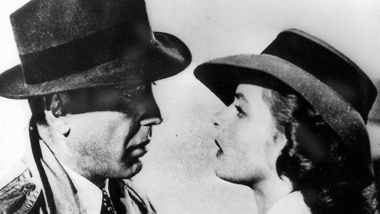 Humphrey Bogart und Ingrid Bergman in "Casablanca", aus dem der legendäre Satz stammt.