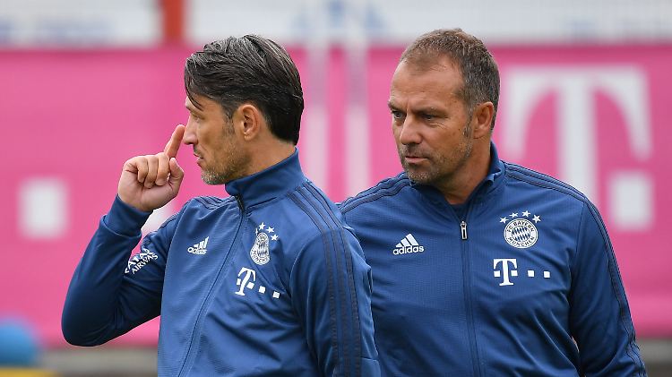 Hansi Flick (rechts) macht da weiter, wo es für Niko Kovac nicht mehr weiter ging.