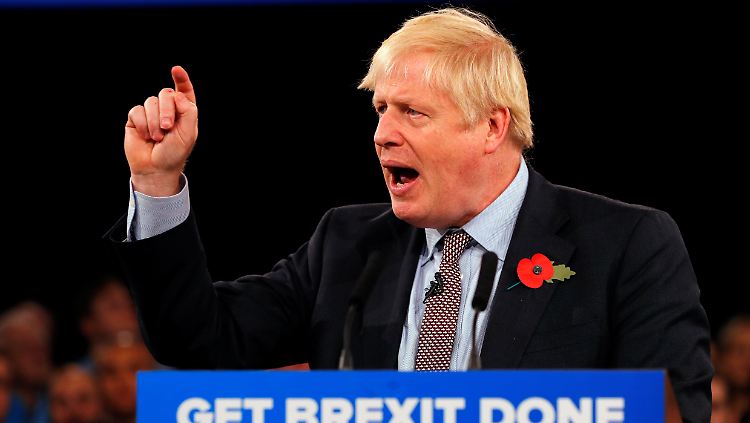 Boris Johnson: "Dann vollziehen wir den Brexit im Januar und lassen die Unsicherheit hinter uns."