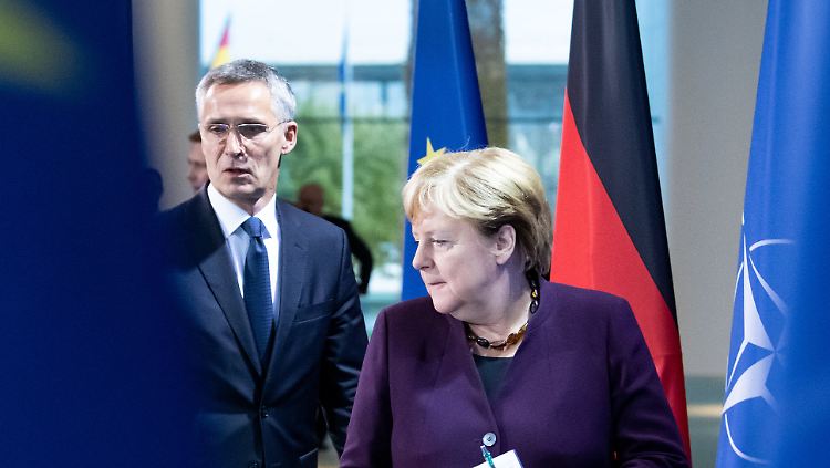 In dieser Woche empfing Merkel Nato-Generalsekretär Jens Stoltenberg in Berlin.
