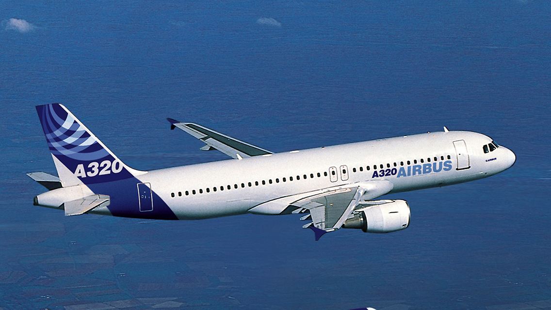 Der "Brot und Butter"-Flieger von Airbus: A320. Er fliegt im wichtigen Massensegment gegen Boeing.