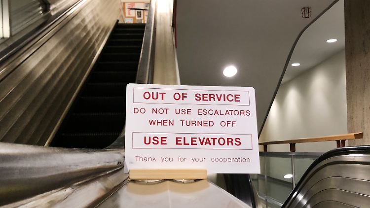 Mit dem Stilllegen der Rolltreppen sparen die Vereinten Nationen 38 Dollar am Tag.