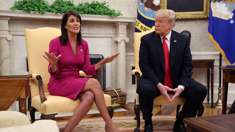 Nikki Haley unterstützt die meisten außenpolitischen Entscheidungen Donald Trumps.