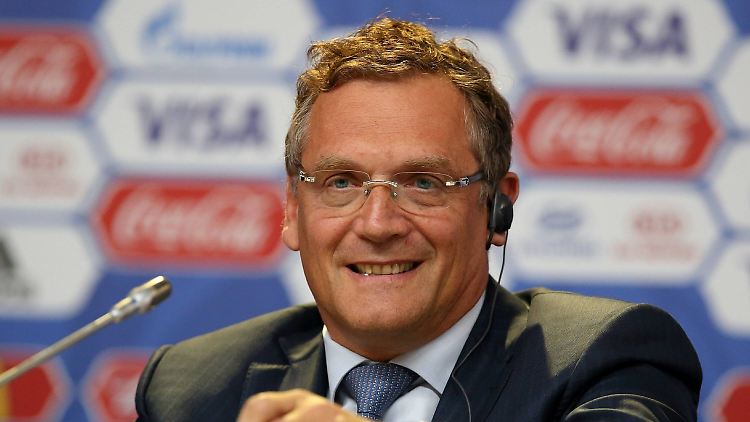 Jerome Valcke 2015 als seine Welt noch in Ordnung war.