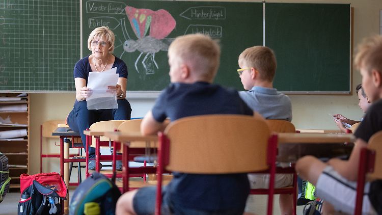 Unterricht an einer Grundschule in Baden-Württemberg.
