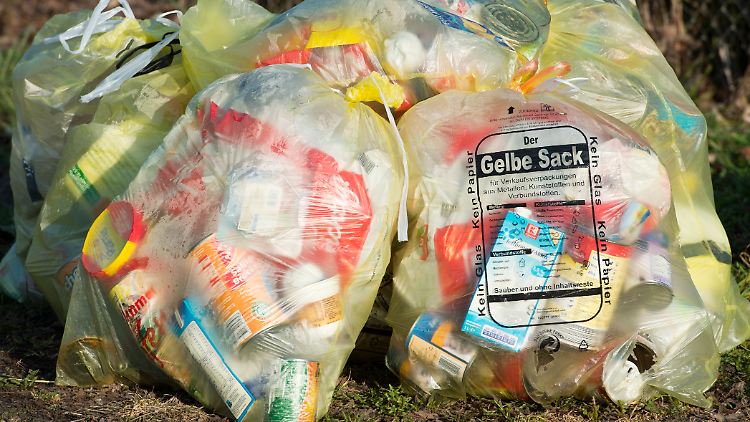 Etwa die Hälfte des Verpackungsmülls aus Kunststoff wird recycelt.
