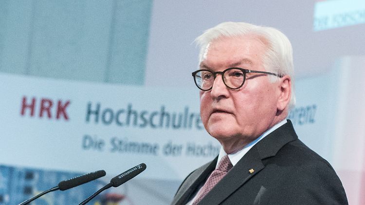 Wer angeblich fehlende Meinungsfreiheit beklage, der lügt, sagt Bundespräsident Steinmeier.