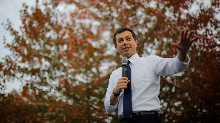 "Zeit für eine neue Generation" ist der Slogan des US-Präsidentschaftskandidaten Pete Buttigieg.