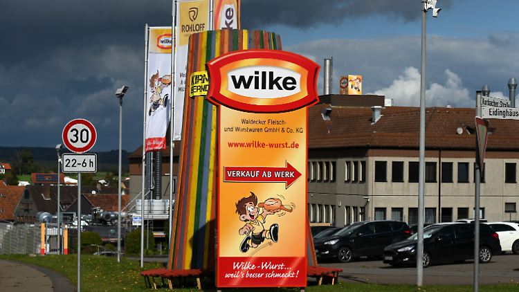 Inzwischen geschlossen: Das Produktionsgelände des hessischen Fleischherstellers Wilke Wurstwaren.