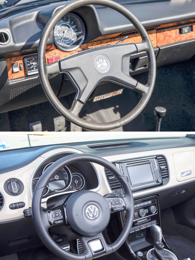 Ob einem das Interieur des Käfers oder des Beetle besser gefällt ist Geschmackssache.