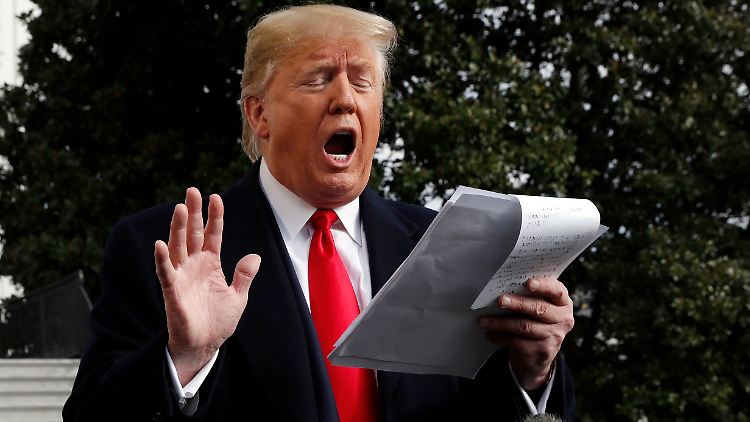 Kommt es zu einem Impeachment-Verfahren? Falls ja, will Trump es auf seine Weise angehen.