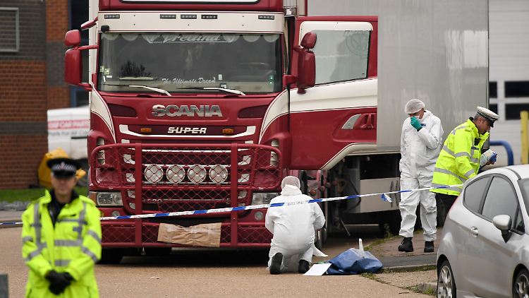 Die im Lastwagen entdeckten 39 Leichen sind nach Angaben der britischen Polizei inzwischen alle identifiziert worden.