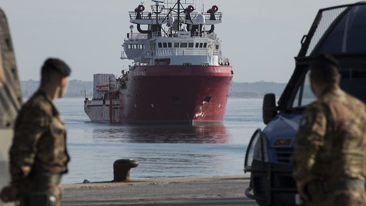 Zuletzt befanden sich noch 213 Gerettete auf der "Ocean Viking".