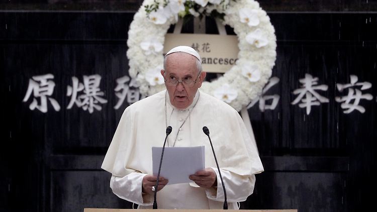 Der Papst bezieht klar Stellung gegen Atomwaffen.