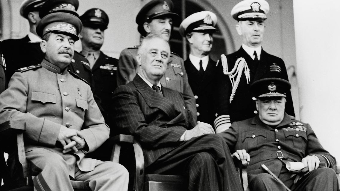 Stalin, Roosevelt, Churchill - das Ehepaar Wartanjan rettete ihnen 1943 das Leben.