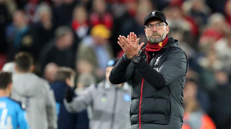 Jürgen Klopp hatte an der Anfield Road auch schon bessere Laune.