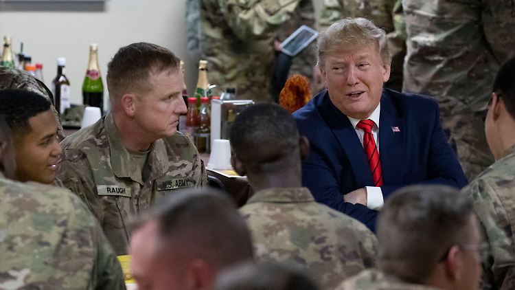Trump bei einem Truppenbesuch in Afghanistan im November 2019.