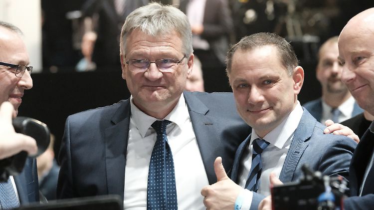 Meuthen und Chrupalla (v.l.): das neue Führungsduo der AfD.